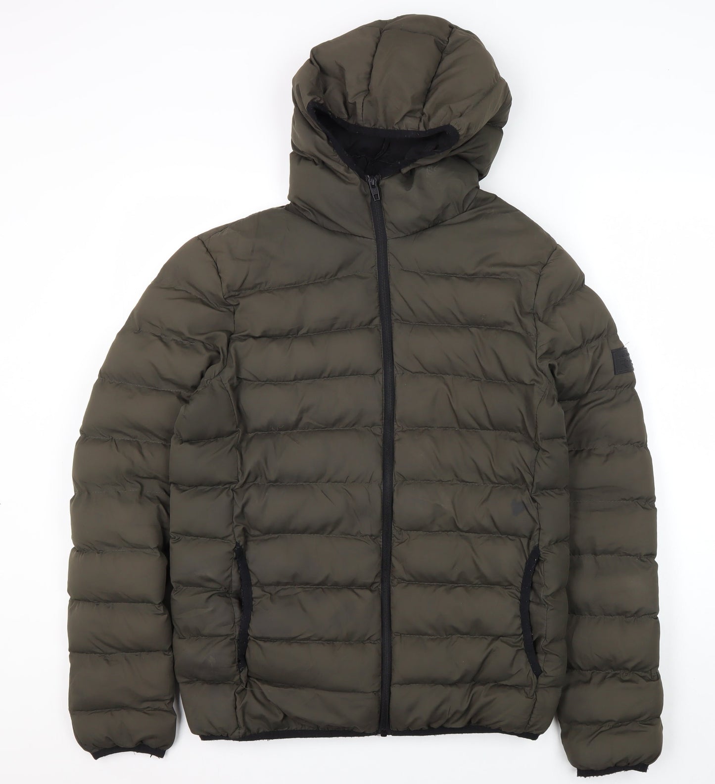 Mens UK Size S French Connection Green Puffer Jacket