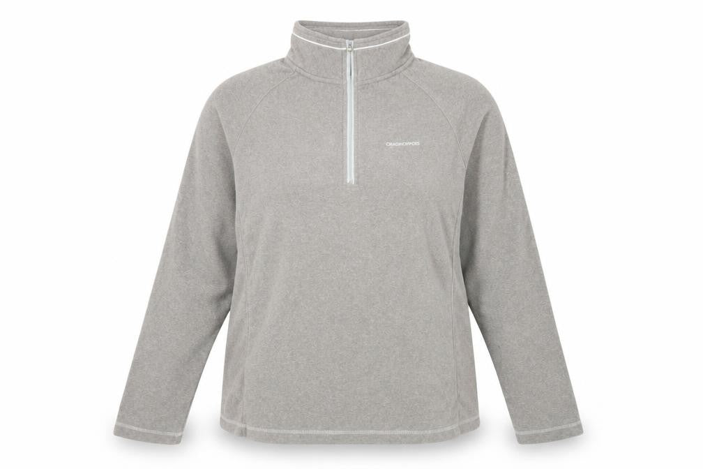Front view of Craghoppers unisex grey pullover sweatshirt uk 20