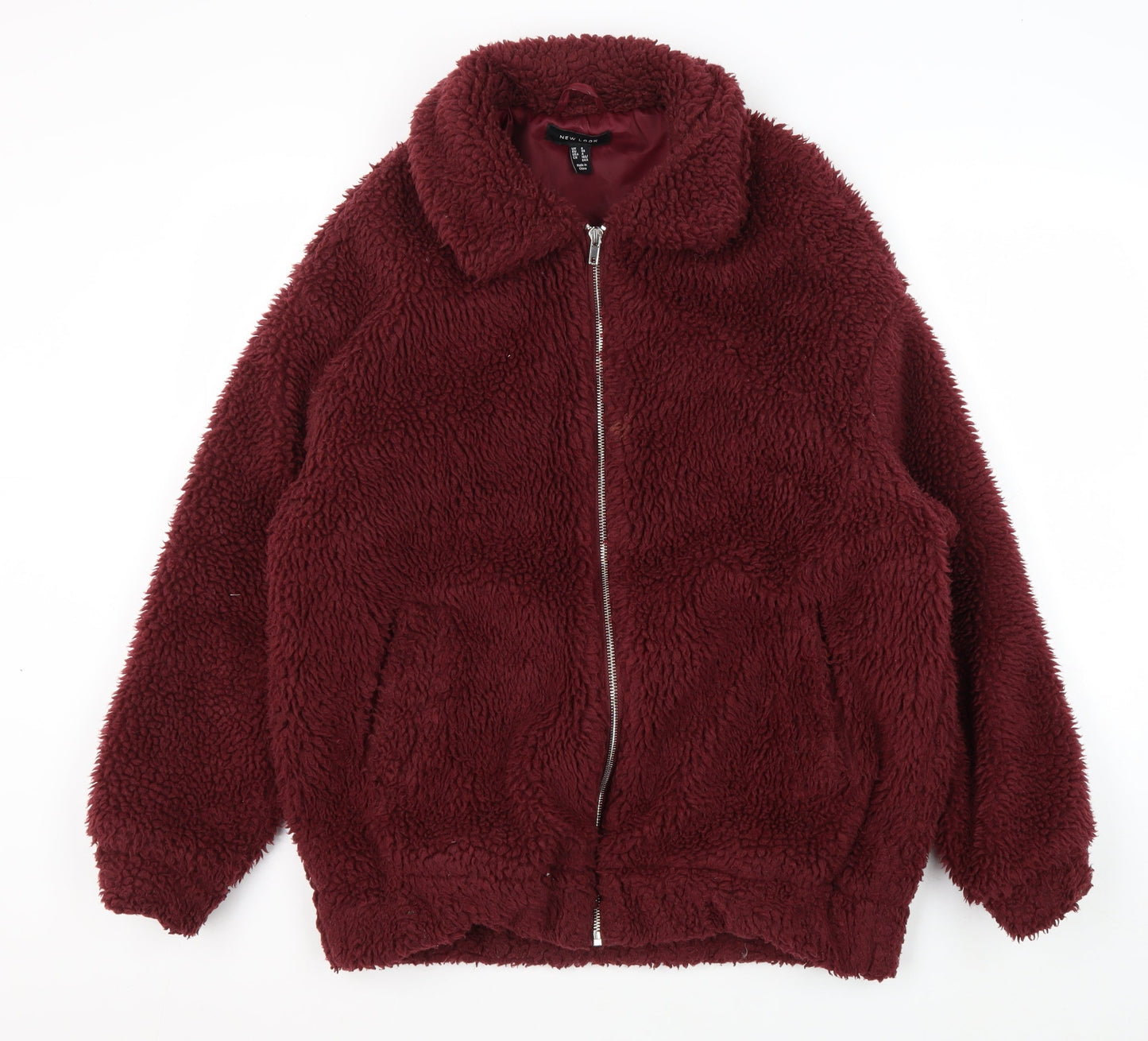 Womens UK Size 8 New Look Red Basic Jacket