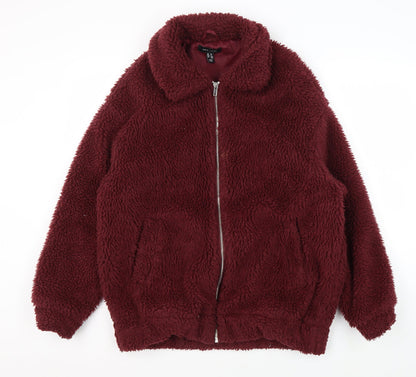 Womens UK Size 8 New Look Red Basic Jacket