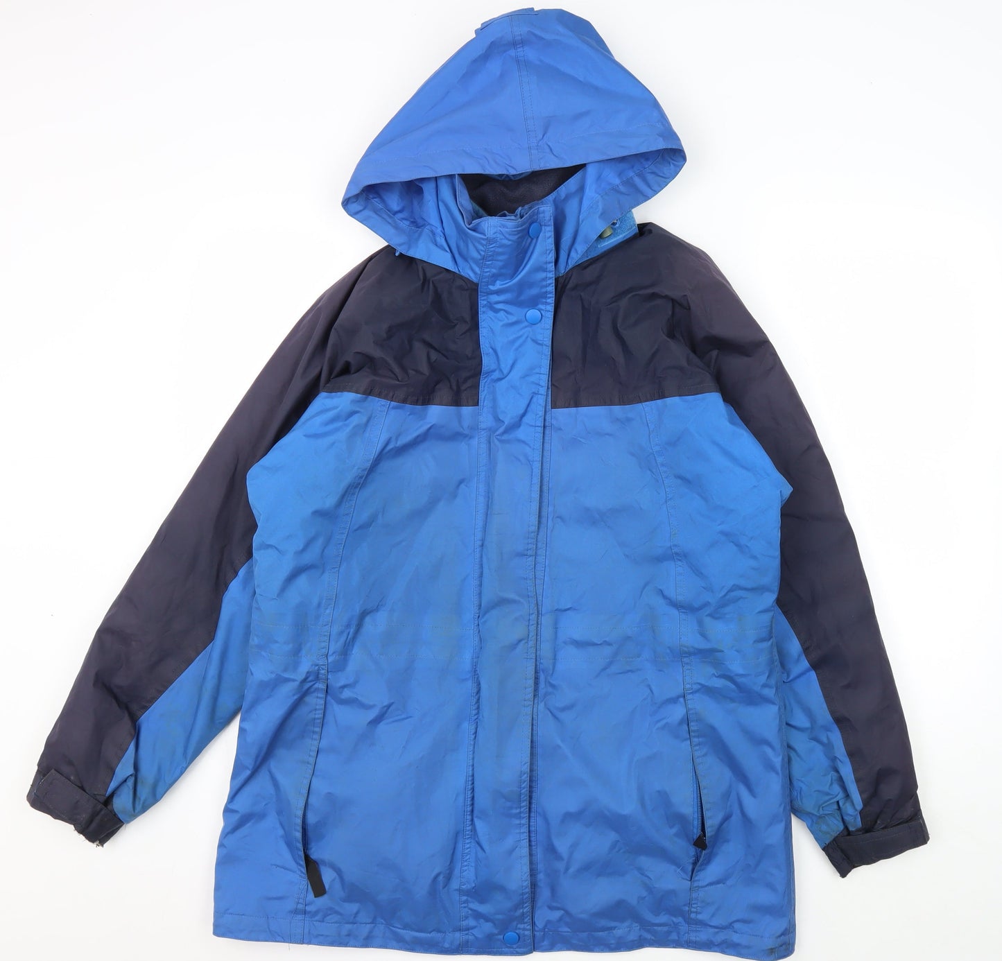 Womens UK Size 12 Casual Comfort Blue Parka Coat