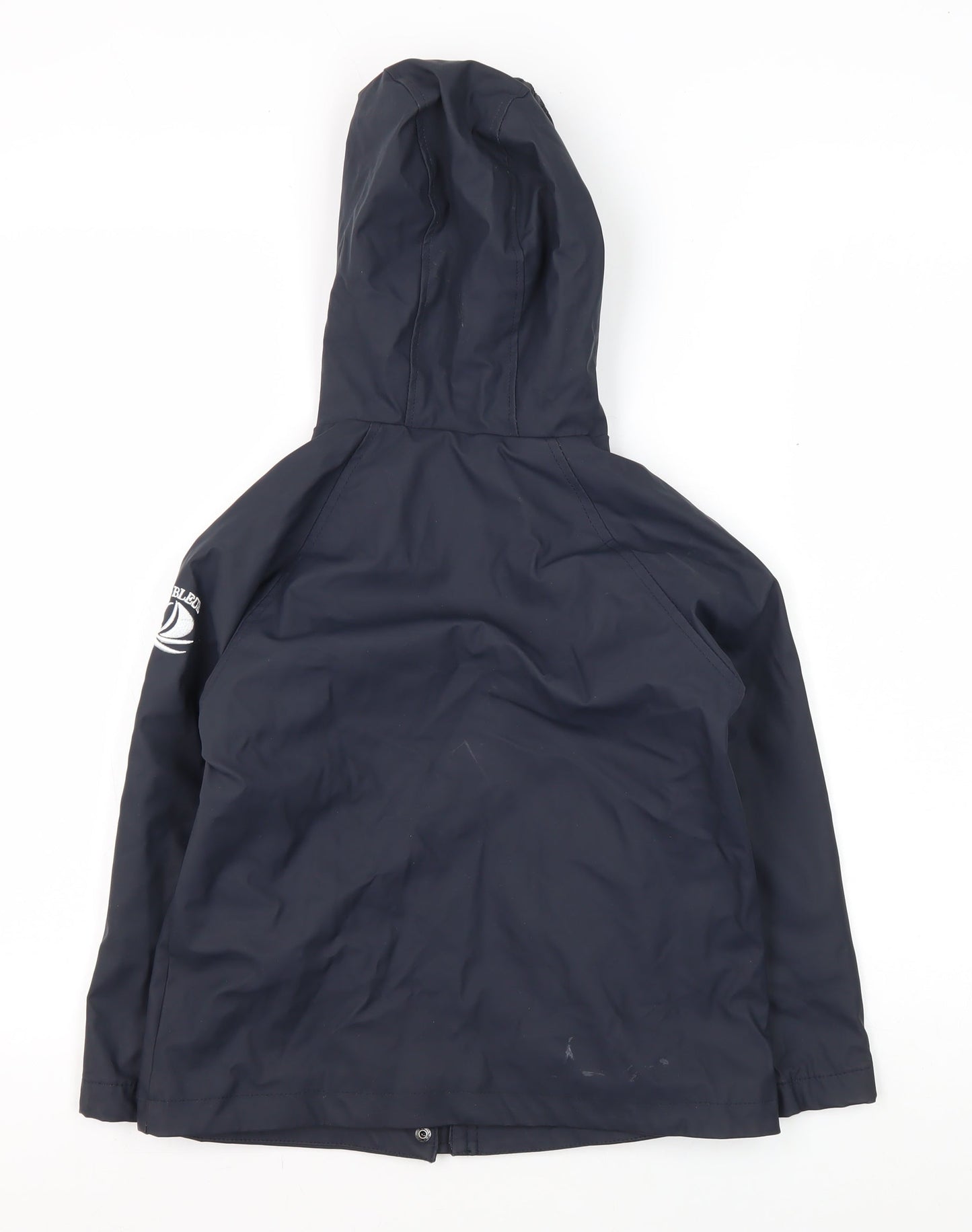 Voile Bleue Boys Blue Hooded Jacket, 8 Years