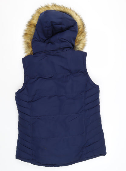 Womens UK Size 10 SoulCal & Co Blue Puffer Jacket
