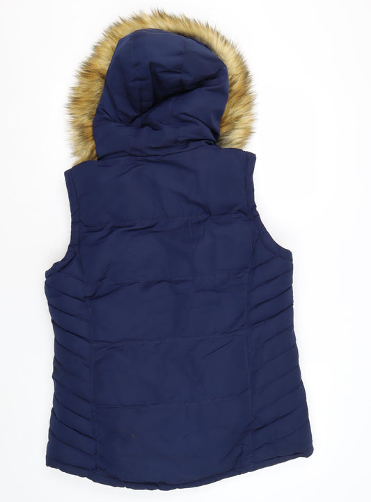 Womens UK Size 10 SoulCal & Co Blue Puffer Jacket