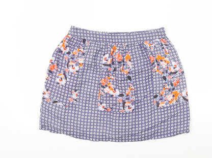 FatFace Women's Multicoloured Knee Length Pleated Skirt