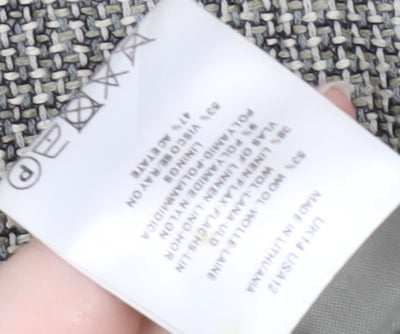 Jaeger Women's Grey Tweed Blazer - Size L