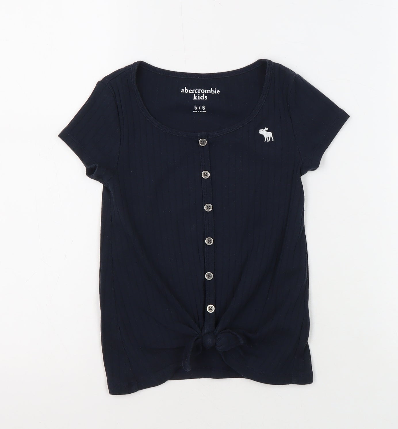 Abercrombie Kids Girls Black T-Shirt 5-6 Years