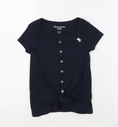 Abercrombie Kids Girls Black T-Shirt 5-6 Years