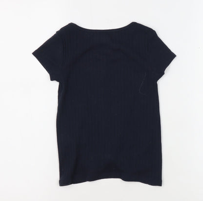 Abercrombie Kids Girls Black T-Shirt 5-6 Years