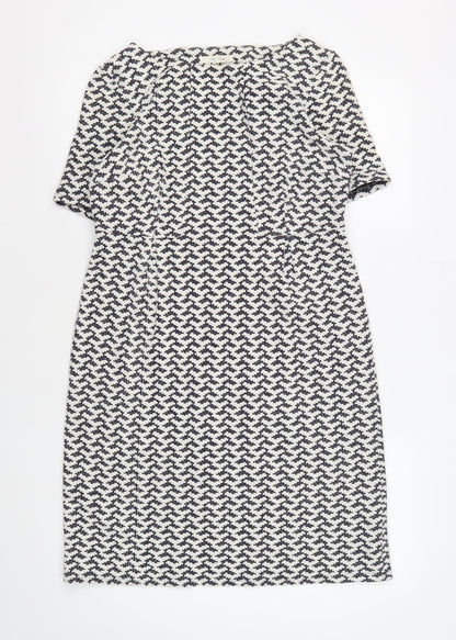 White Stuff Women's Multicoloured Shift Dress Size 10