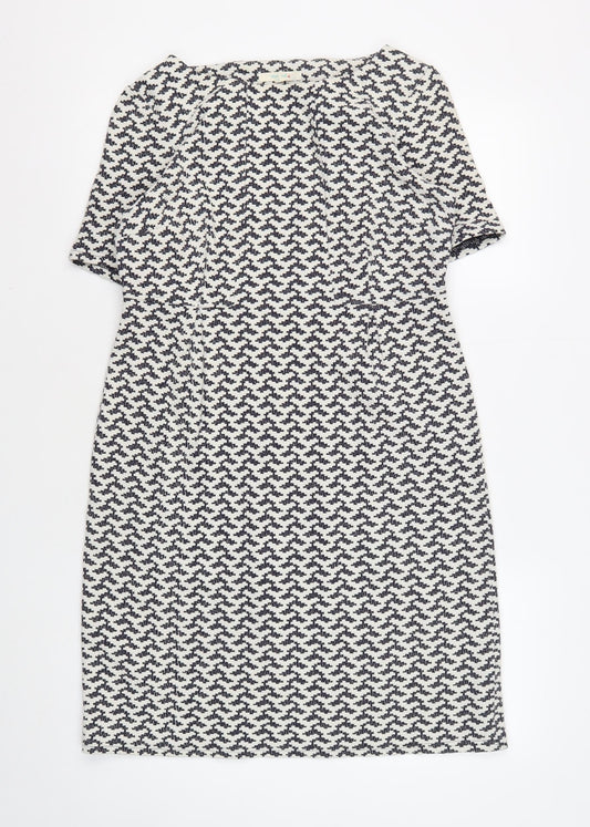 White Stuff Women's Multicoloured Shift Dress Size 10