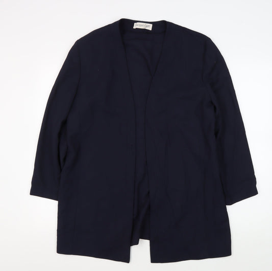 Jacques Vert Women's Black Mid-Length Coat Size 16