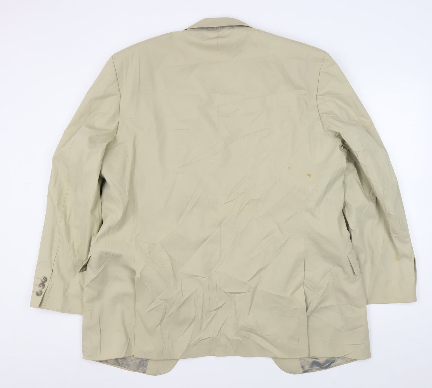 Mens UK Size 44 Jeff Banks Regular Beige Suit Jacket
