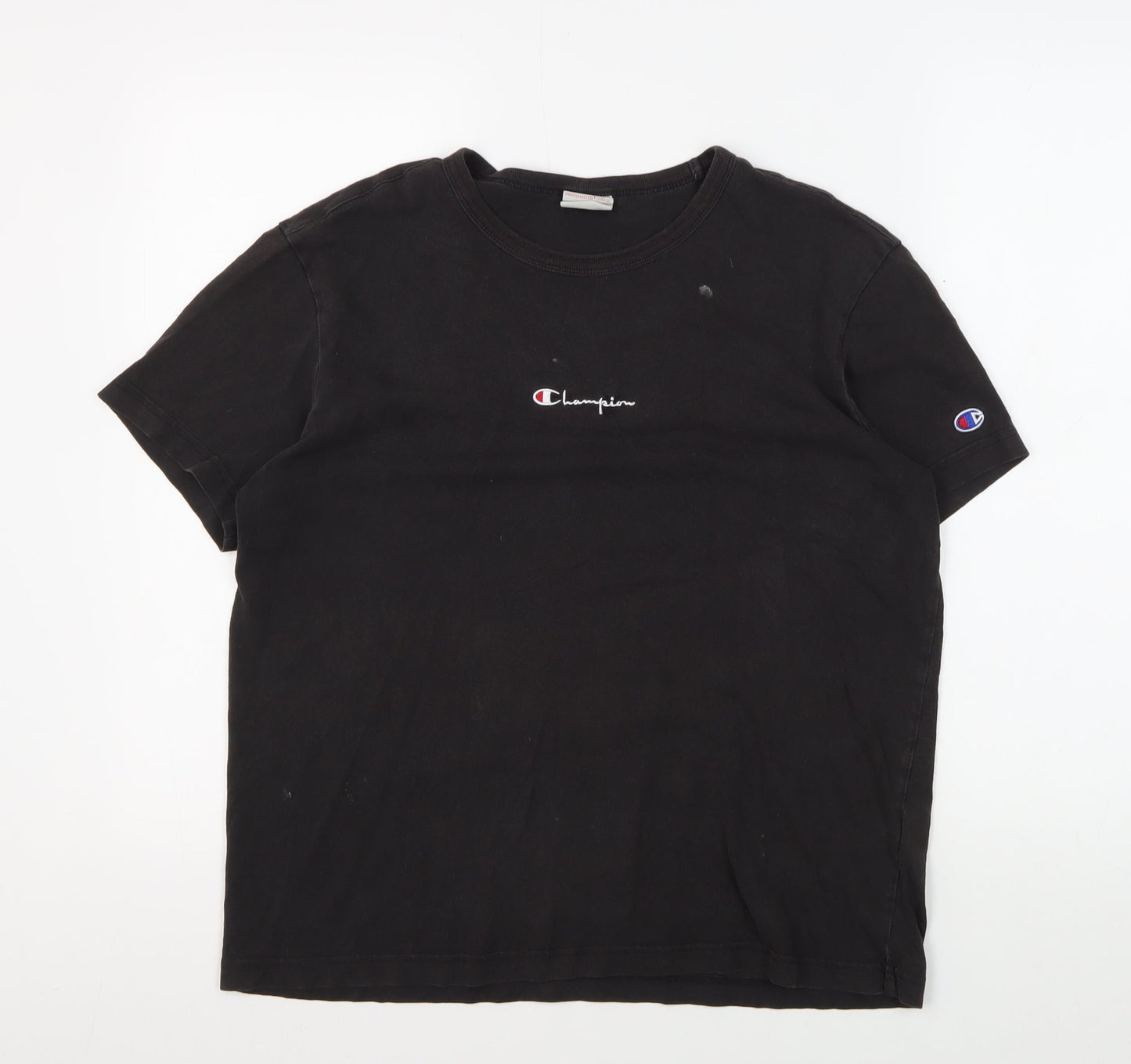 Mens UK Size S Champion Black  T-Shirt