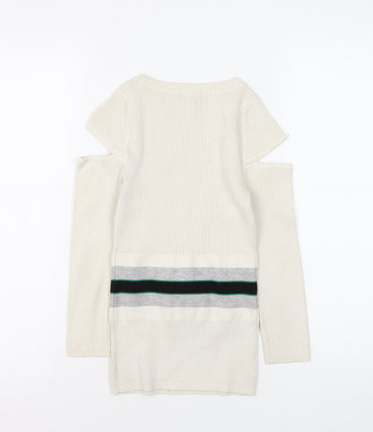 Womens UK Size XS Karen Millen Ivory Jumper Jumper