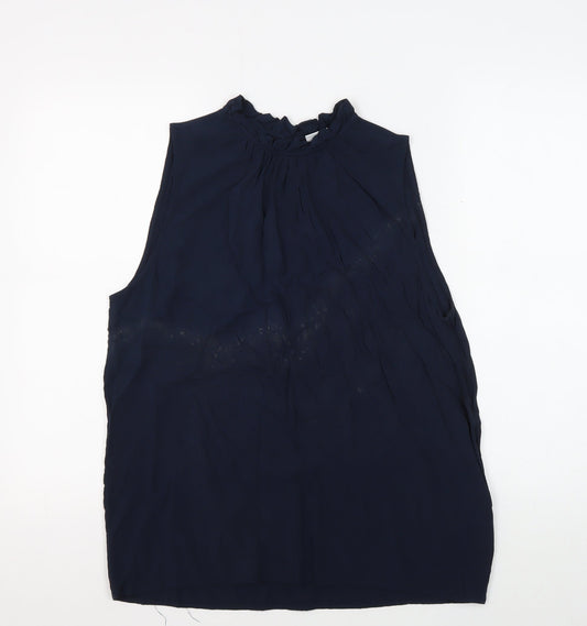 Jacqueline de Yong Women's Blue Sleeveless Blouse Size 10
