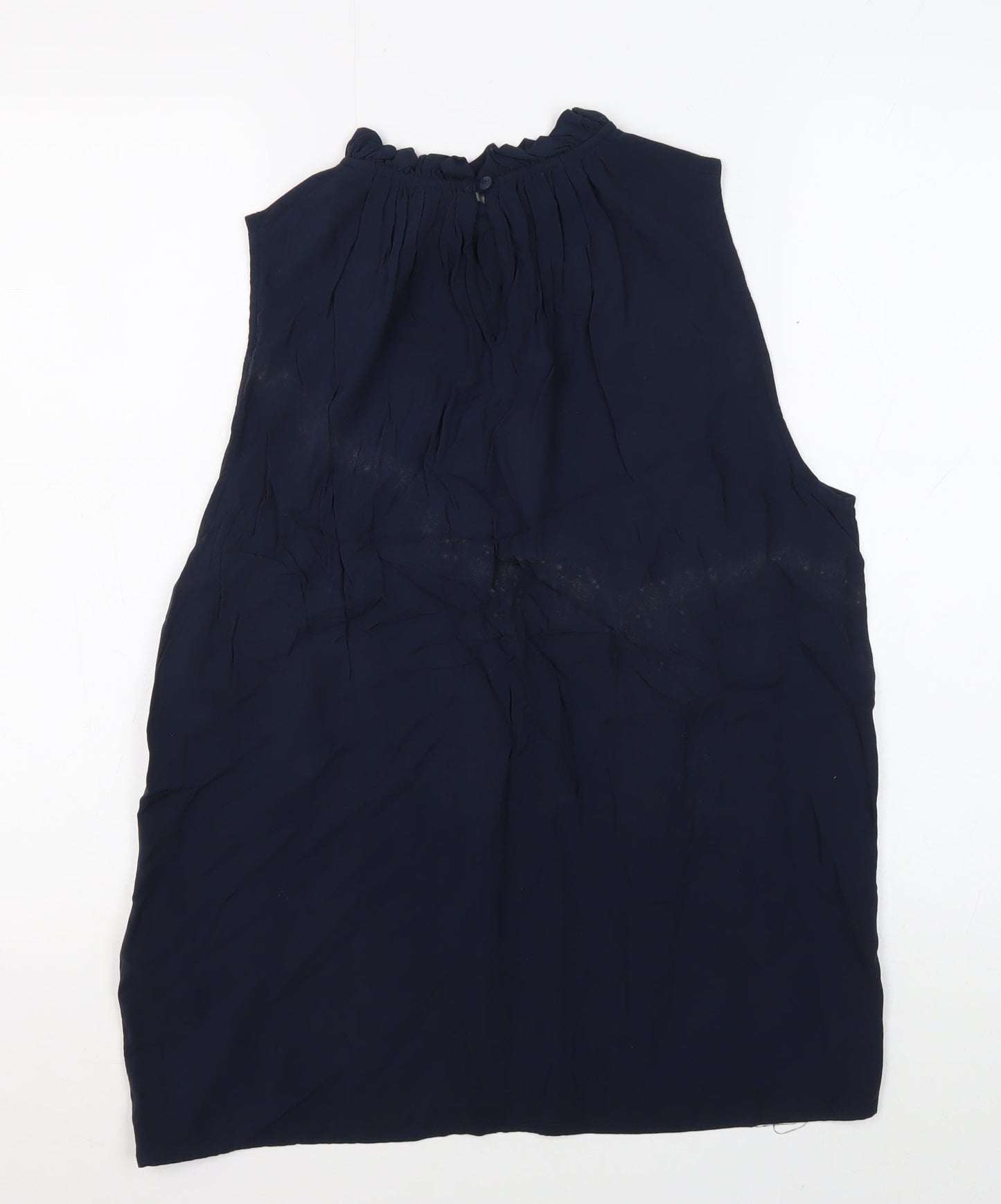 Jacqueline de Yong Women's Blue Sleeveless Blouse Size 10