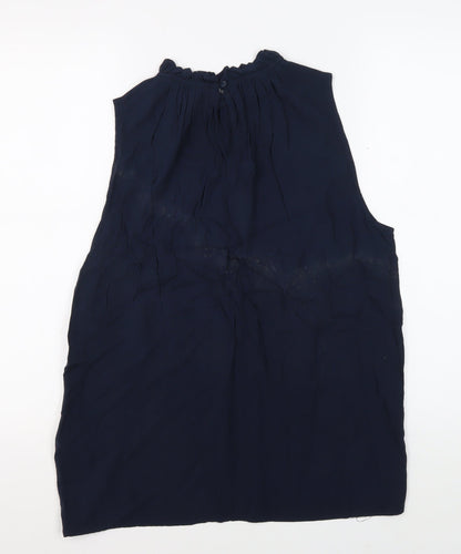 Jacqueline de Yong Women's Blue Sleeveless Blouse Size 10