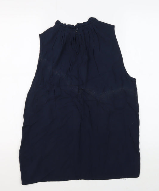 Jacqueline de Yong Women's Blue Sleeveless Blouse Size 10