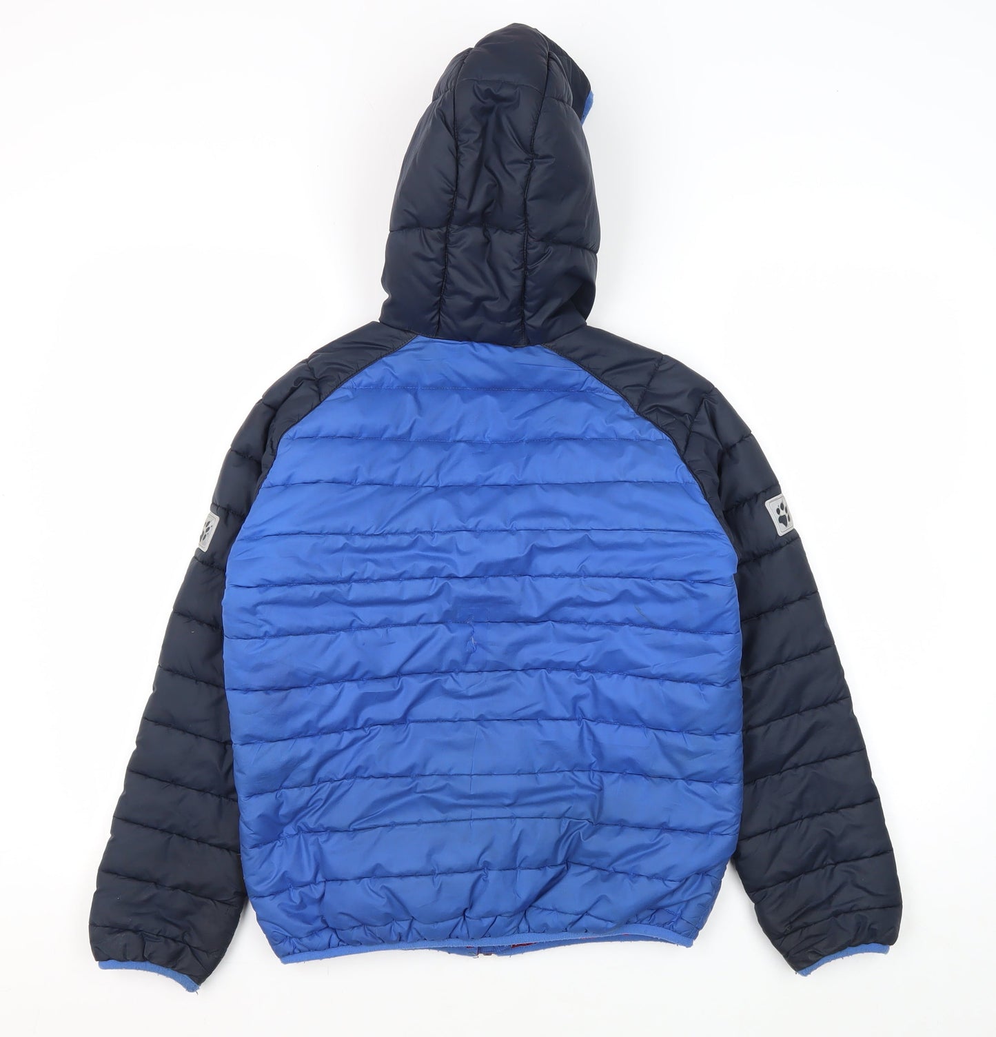 Jack Wolfskin Boys Blue Puffer Jacket, EU Size 152, Hooded