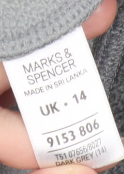 Womens UK Size 14 Marks and Spencer Grey Basic Jacket