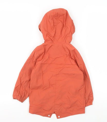 Marks and Spencer Boys Orange Hooded Jacket 2-3 Years