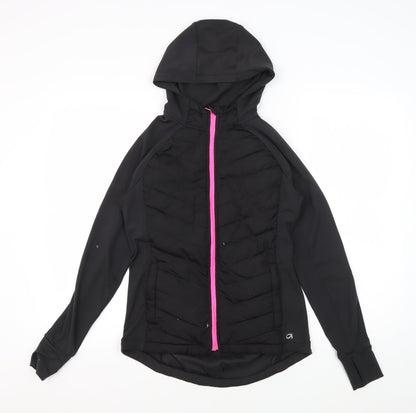 GapFit Women's Black XS Track Jacket with Hood