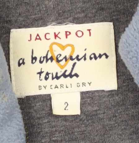 Jackpot Blue Unisex Fleece Sweatshirt with Logo S