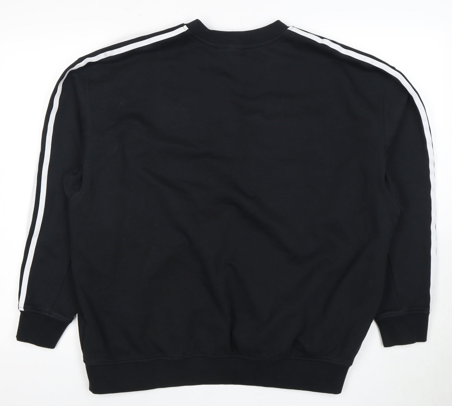 Adidas Unisex Black Logo Sweatshirt, Size S, Casual Sportswear