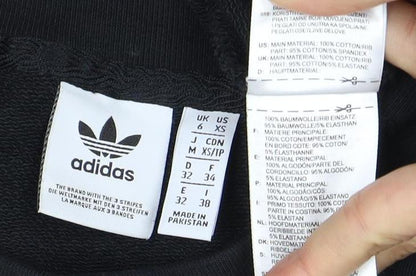 Adidas Unisex Black Logo Sweatshirt, Size S, Casual Sportswear