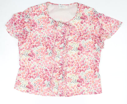 Womens UK Size 16 Eastex Multicoloured Basic Blouse