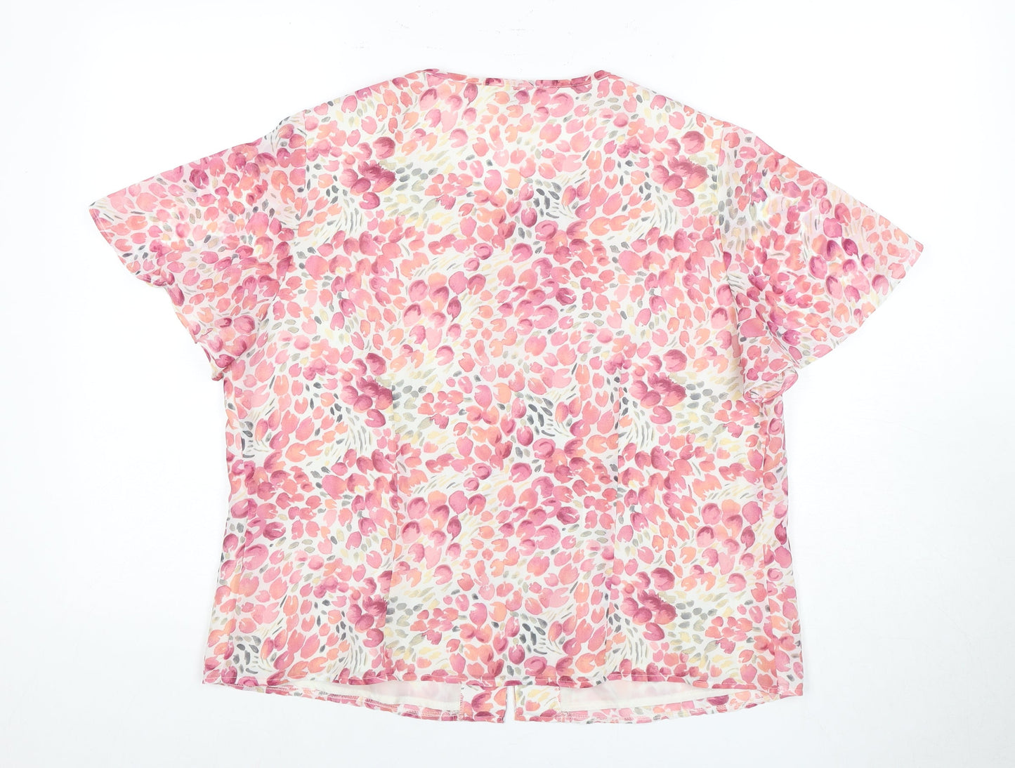 Womens UK Size 16 Eastex Multicoloured Basic Blouse