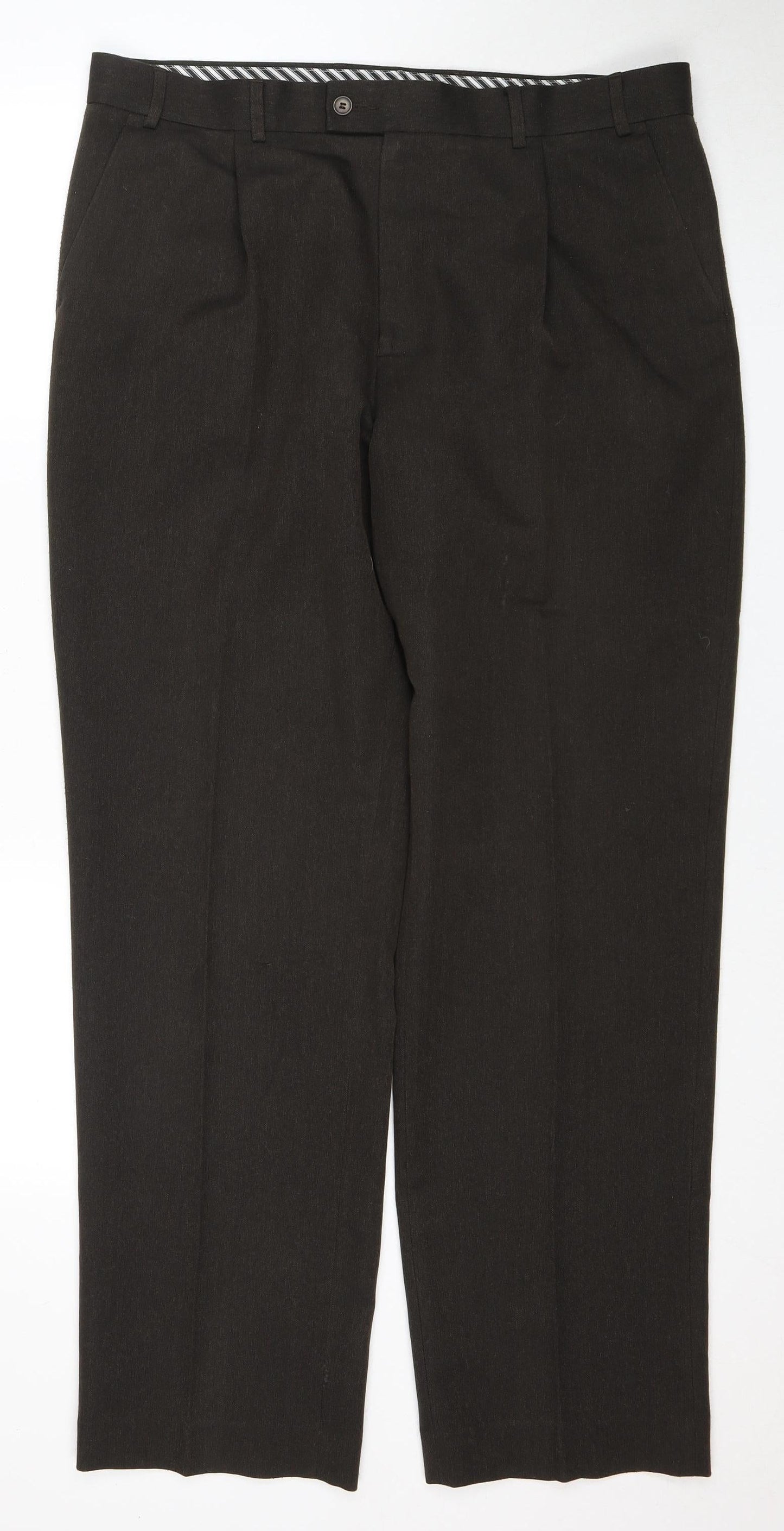 Thomas Nash Men's Black Dress Pants, Size 38, Formal