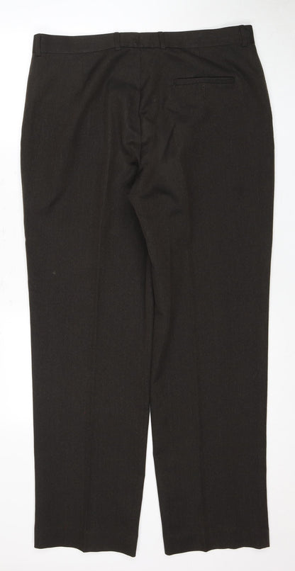 Thomas Nash Men's Black Dress Pants, Size 38, Formal