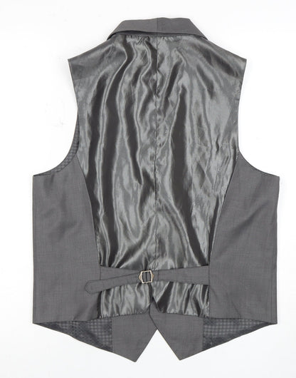 Mens UK Size M Jeff Banks Regular Grey Suit Waistcoat
