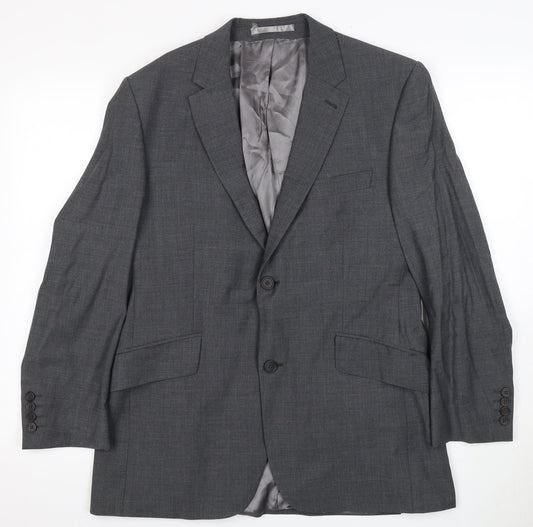 Mens UK Size 40 Unbranded Regular Grey Suit Jacket