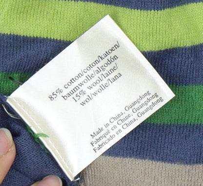 Laura Ashley Women's Multicoloured Striped Cardigan - Size 10