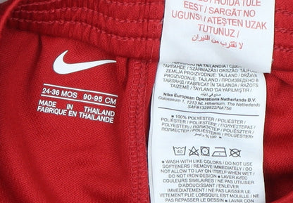 Nike Unisex Toddler Red Shorts, Size 24 Months, Activewear