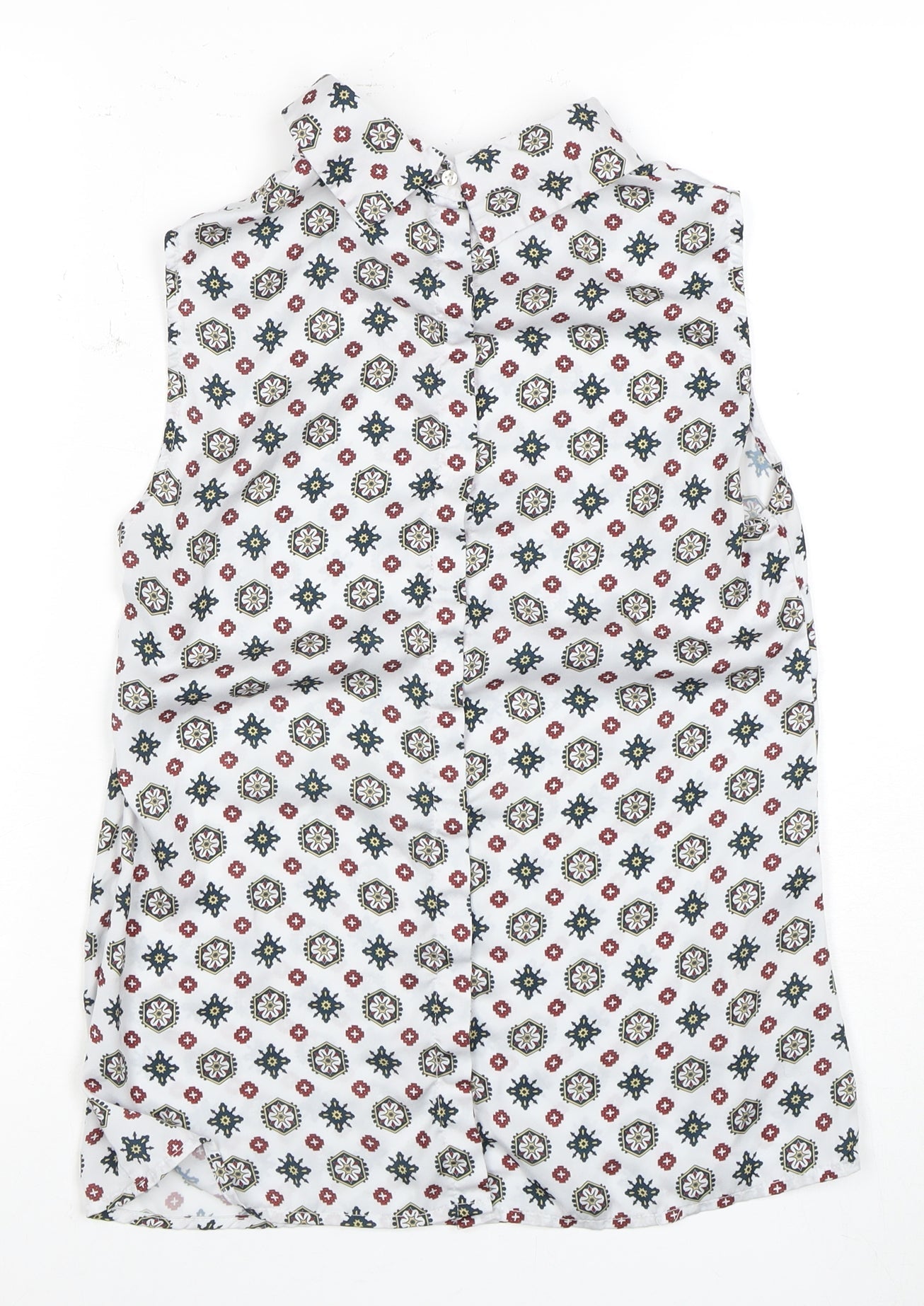 Laura Ashley Women's Multicoloured Sleeveless Top Size 8