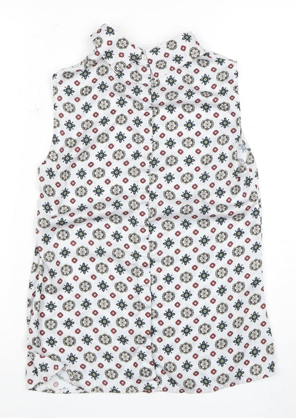 Laura Ashley Women's Multicoloured Sleeveless Top Size 8