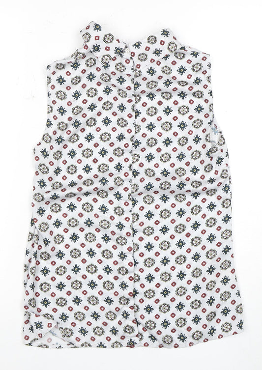 Laura Ashley Women's Multicoloured Sleeveless Top Size 8