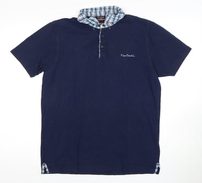 Pierre Cardin Men's Blue Polo Shirt M Regular Fit