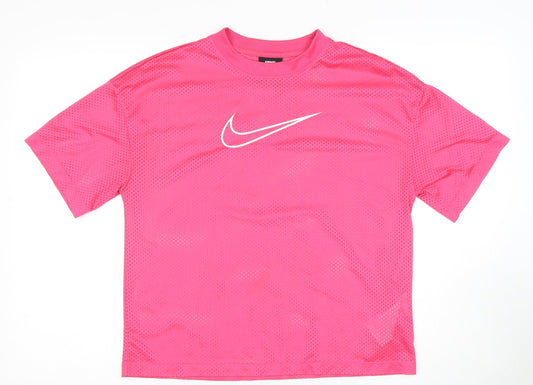 Nike Women’s Pink Athletic T-Shirt Size S - Breathable Mesh