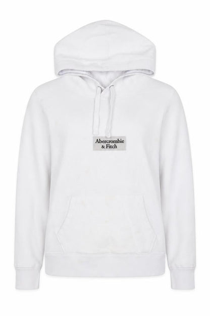 Womens UK Size XS Abercrombie & Fitch White  Hoodie