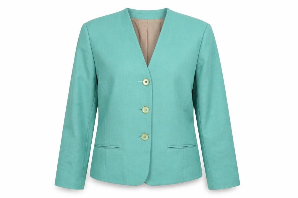 Womens UK Size 12 Viyella Regular Green Blazer