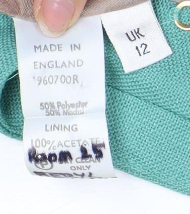 Viyella Women's Green Blazer Jacket, Size 12, Lined