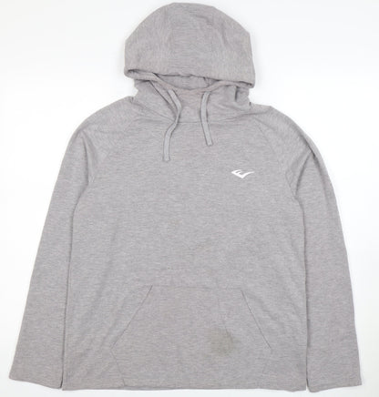 Mens UK Size L Everlast Grey Pullover Hoodie