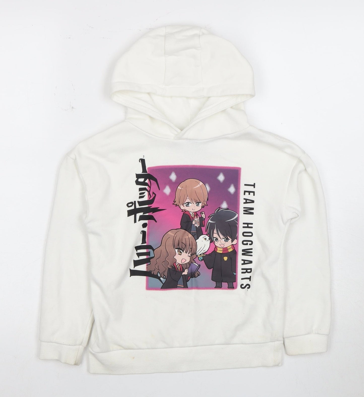 Jay Jays Girls White Harry Potter Hoodie 7-8 Years