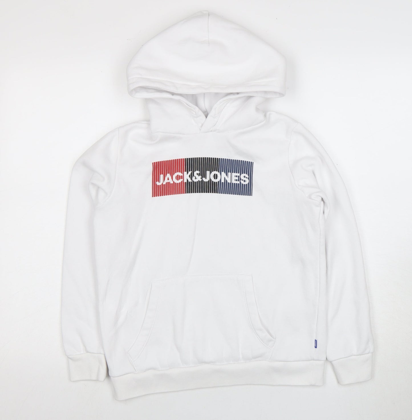 Jack & Jones Boys' White Pullover Hoodie - 14 Years