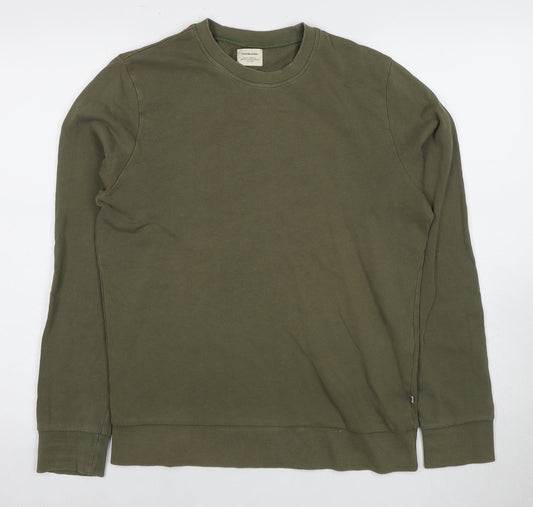 Mens UK Size S JACK & JONES Green Pullover Sweatshirt
